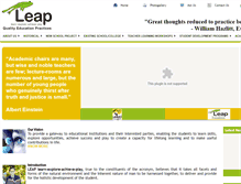 Tablet Screenshot of leapqualityeducation.com